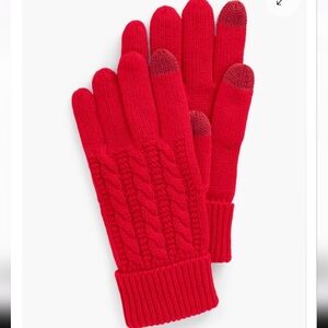 New Talbots Supersoft Cableknit Touch Gloves